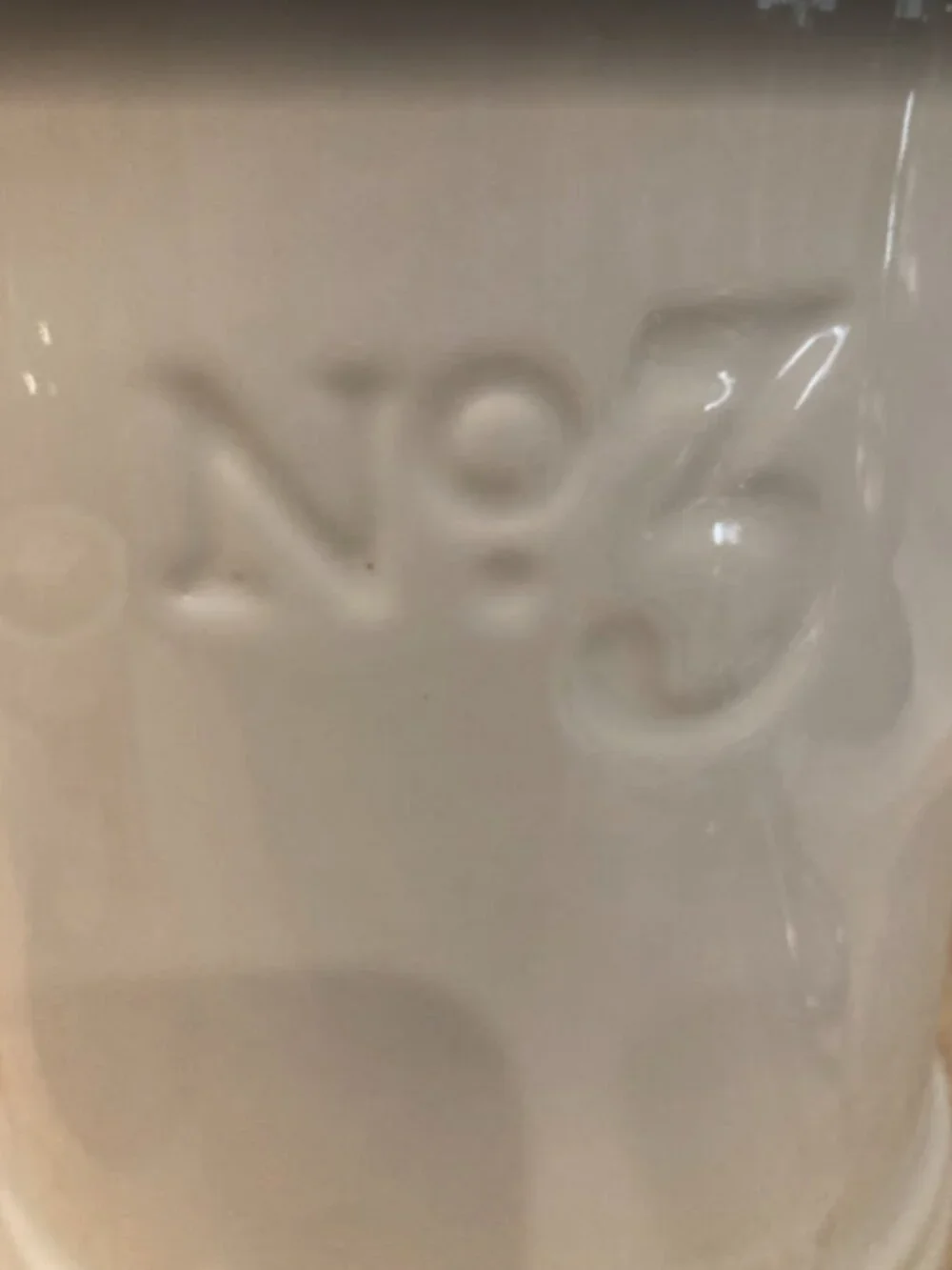Fitz & Floyd Everyday White Porcelain No. 3 Dry Goods Canister